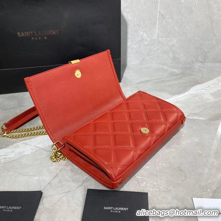 Perfect Promotional SAINT LAURENT leather shoulder bag Y585031 Red