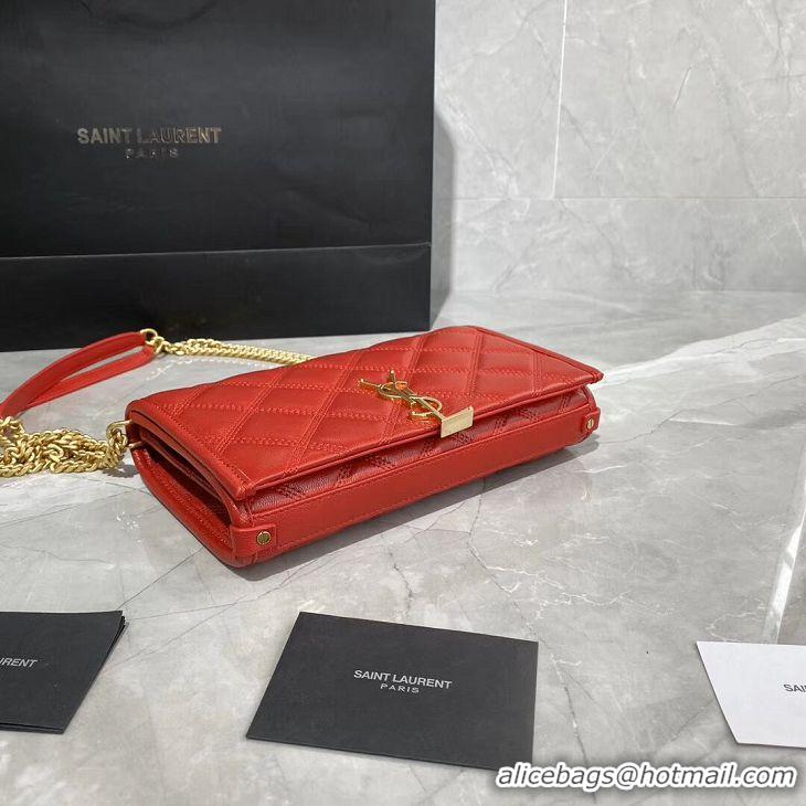 Perfect Promotional SAINT LAURENT leather shoulder bag Y585031 Red