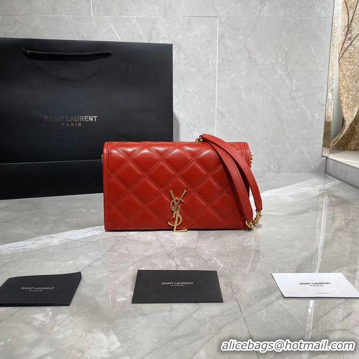 Perfect Promotional SAINT LAURENT leather shoulder bag Y585031 Red