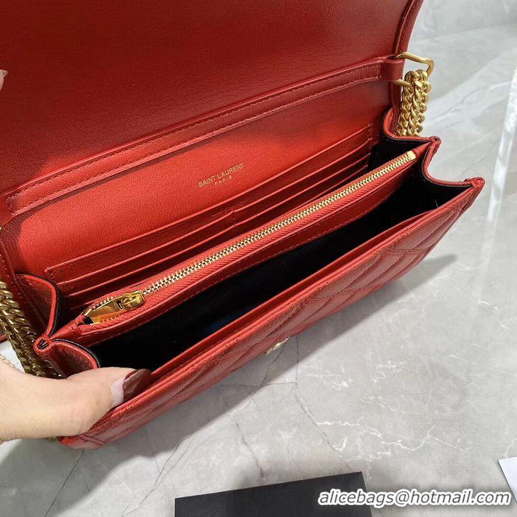 Perfect Promotional SAINT LAURENT leather shoulder bag Y585031 Red