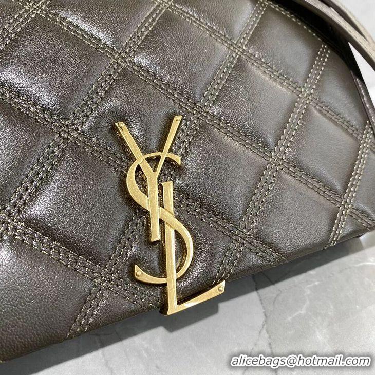 New Design SAINT LAURENT leather shoulder bag Y585031 grey