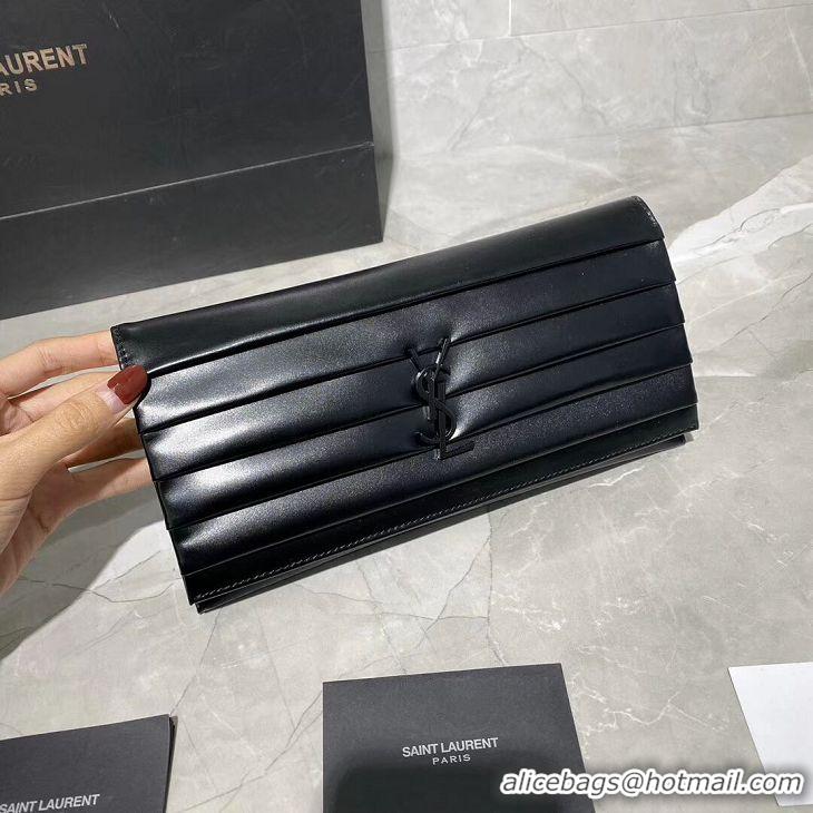 Reasonable Price Yves Saint Laurent Original leather Clutch bag Y593168 Black