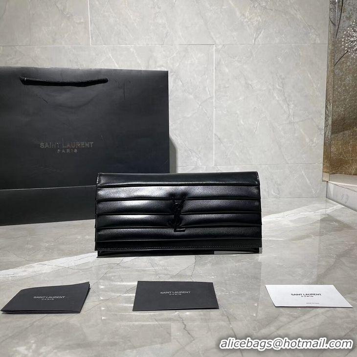 Reasonable Price Yves Saint Laurent Original leather Clutch bag Y593168 Black