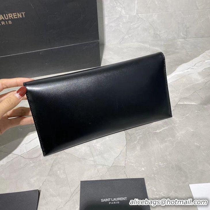 Reasonable Price Yves Saint Laurent Original leather Clutch bag Y593168 Black