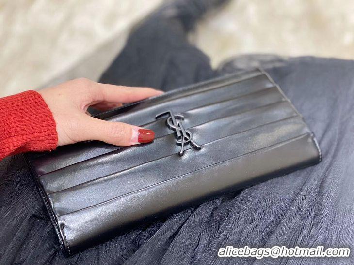 Reasonable Price Yves Saint Laurent Original leather Clutch bag Y593168 Black