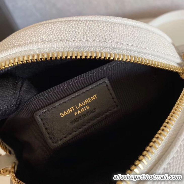 Unique Grade SAINT LAURENT leather shoulder bag Y610436 white