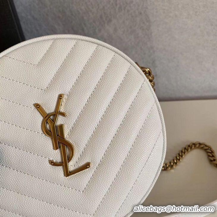 Unique Grade SAINT LAURENT leather shoulder bag Y610436 white