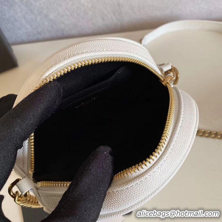 Unique Grade SAINT LAURENT leather shoulder bag Y610436 white