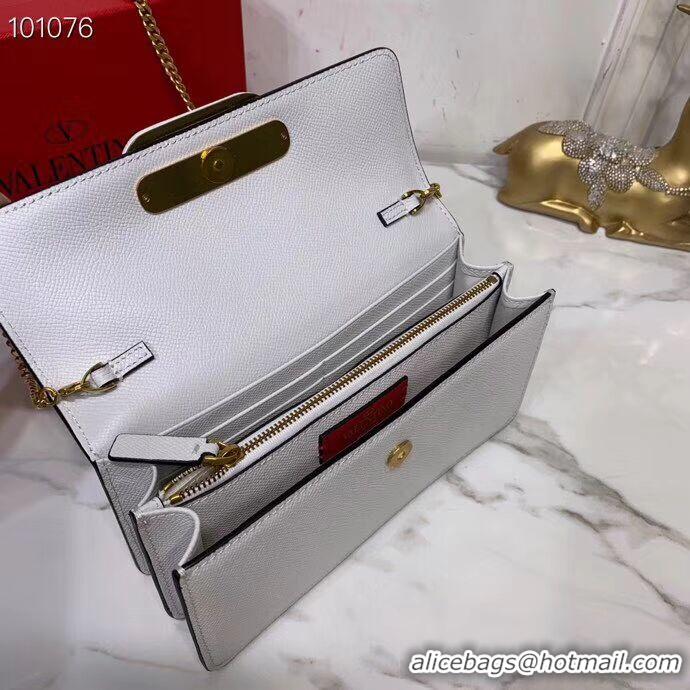 Inexpensive VALENTINO Origianl Leather Bag V0018 white