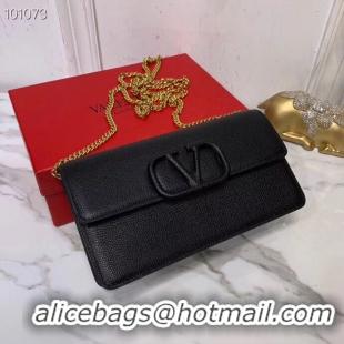 Unique Grade VALENTINO Origianl Leather Bag V0018 black