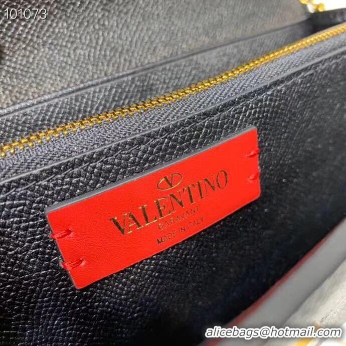 Unique Grade VALENTINO Origianl Leather Bag V0018 black