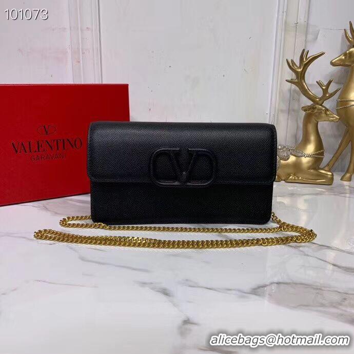 Unique Grade VALENTINO Origianl Leather Bag V0018 black