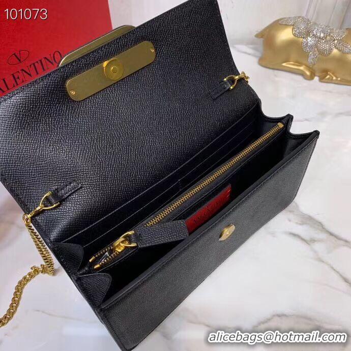 Unique Grade VALENTINO Origianl Leather Bag V0018 black