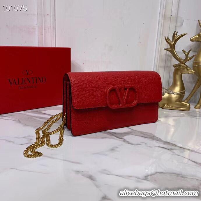 Buy Fashionable VALENTINO Origianl Leather Bag V0018 red