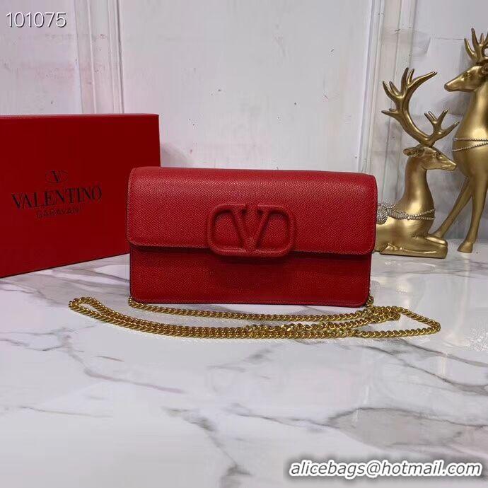 Buy Fashionable VALENTINO Origianl Leather Bag V0018 red