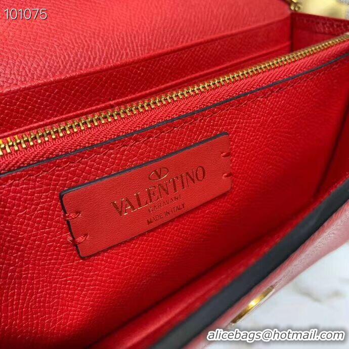 Buy Fashionable VALENTINO Origianl Leather Bag V0018 red