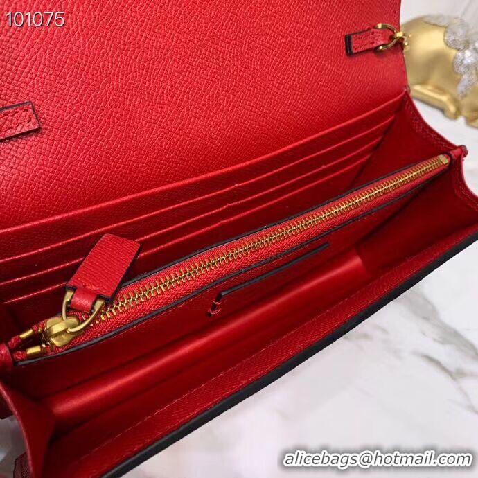 Buy Fashionable VALENTINO Origianl Leather Bag V0018 red