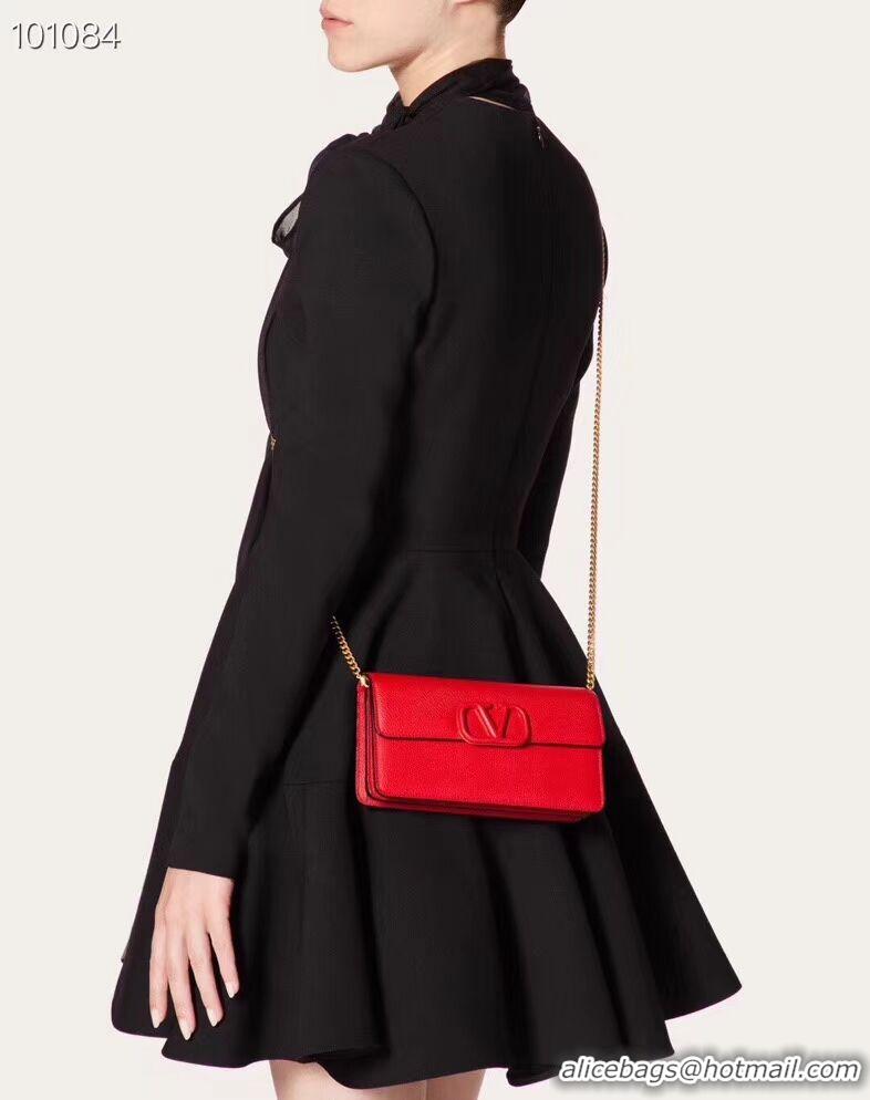 Buy Fashionable VALENTINO Origianl Leather Bag V0018 red