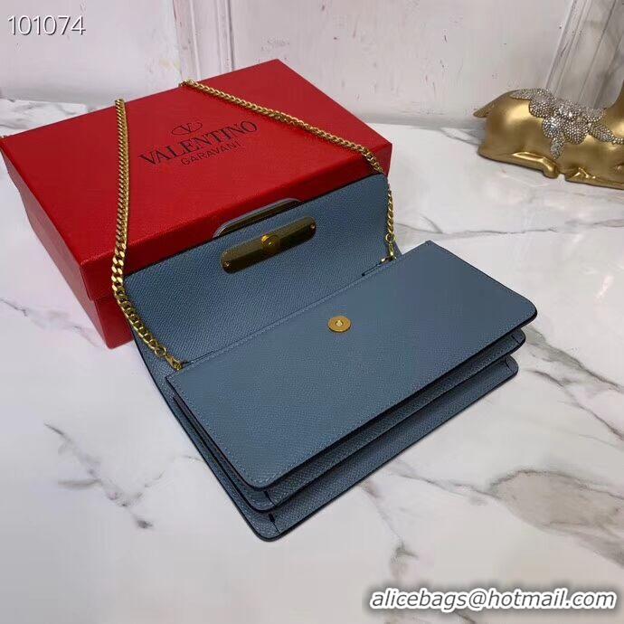 Affordable Price VALENTINO Origianl Leather Bag V0018 blue