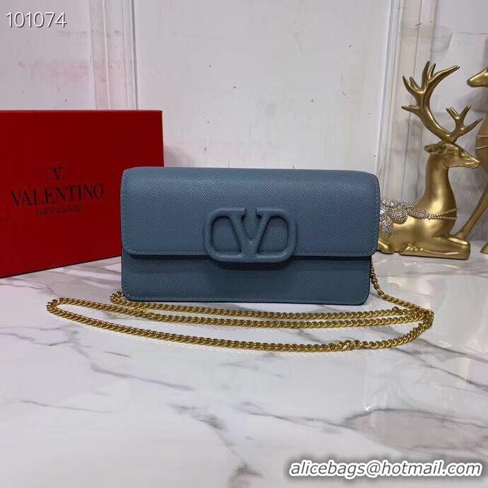 Affordable Price VALENTINO Origianl Leather Bag V0018 blue