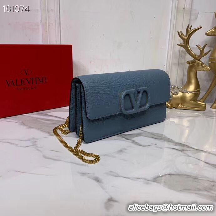 Affordable Price VALENTINO Origianl Leather Bag V0018 blue