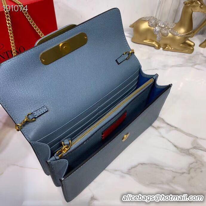 Affordable Price VALENTINO Origianl Leather Bag V0018 blue