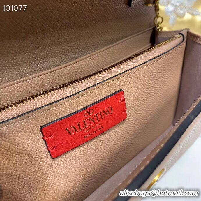 Low Cost VALENTINO Origianl Leather Bag V0018 Nude