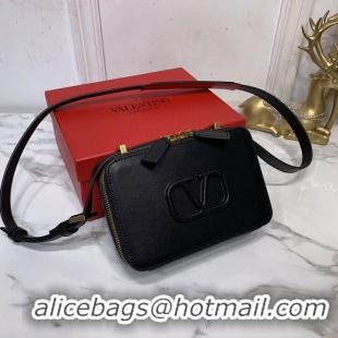 Imitation Classic VALENTINO Origianl leather shoulder bag V0020 black