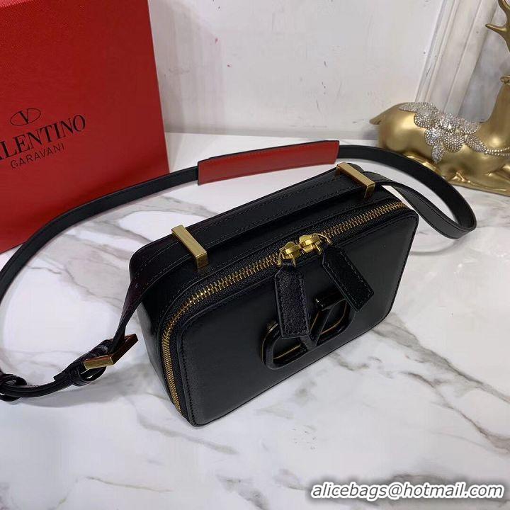 Imitation Classic VALENTINO Origianl leather shoulder bag V0020 black