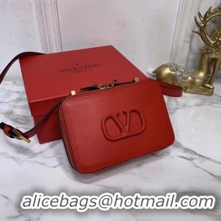 Perfect Promotional VALENTINO Origianl leather shoulder bag V0020 red