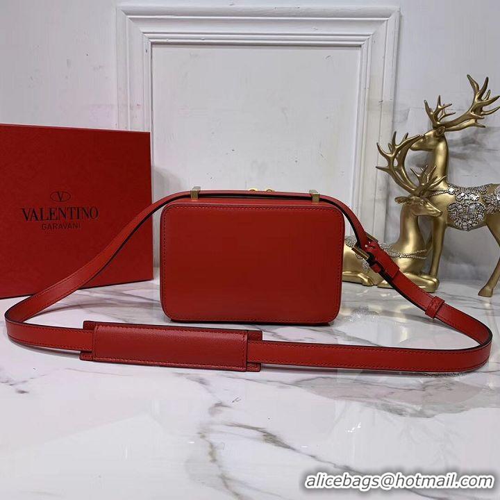 Perfect Promotional VALENTINO Origianl leather shoulder bag V0020 red