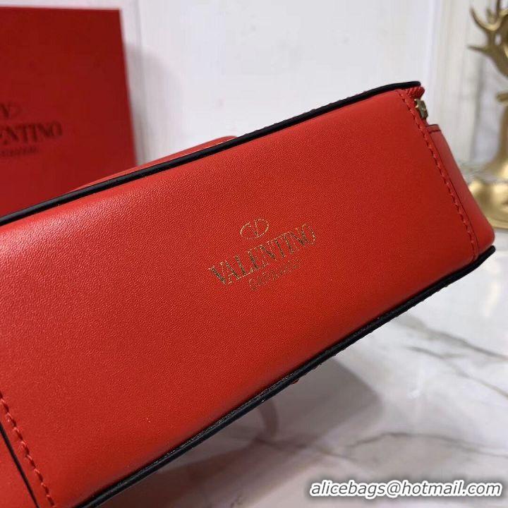 Perfect Promotional VALENTINO Origianl leather shoulder bag V0020 red