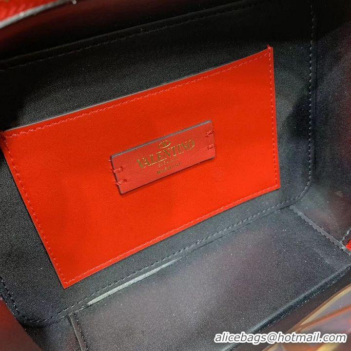 Perfect Promotional VALENTINO Origianl leather shoulder bag V0020 red