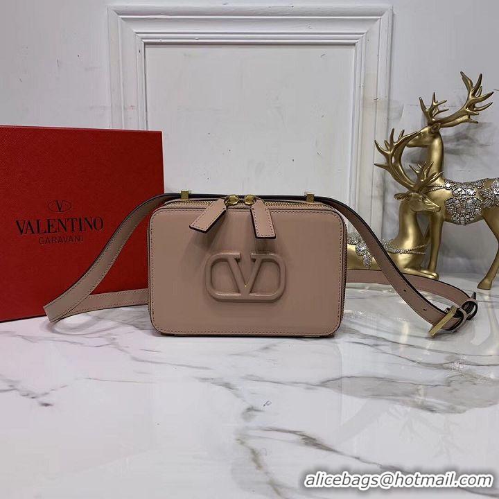 Super Quality VALENTINO Origianl leather shoulder bag V0020 Nude