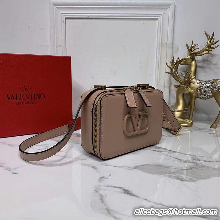 Super Quality VALENTINO Origianl leather shoulder bag V0020 Nude