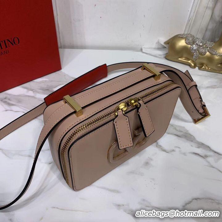 Super Quality VALENTINO Origianl leather shoulder bag V0020 Nude