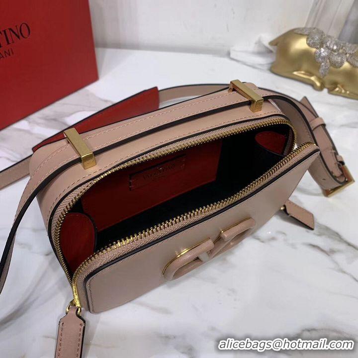 Super Quality VALENTINO Origianl leather shoulder bag V0020 Nude