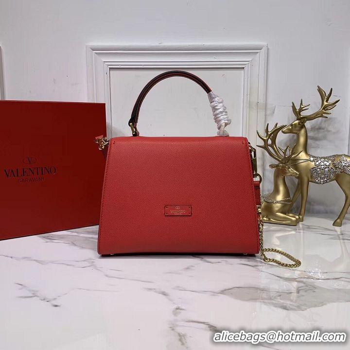 Unique Grade VALENTINO Origianl leather Tote Bag V0025 red