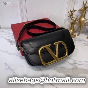 Buy Discount VALENTINO Origianl leather shoulder bag V0030 black