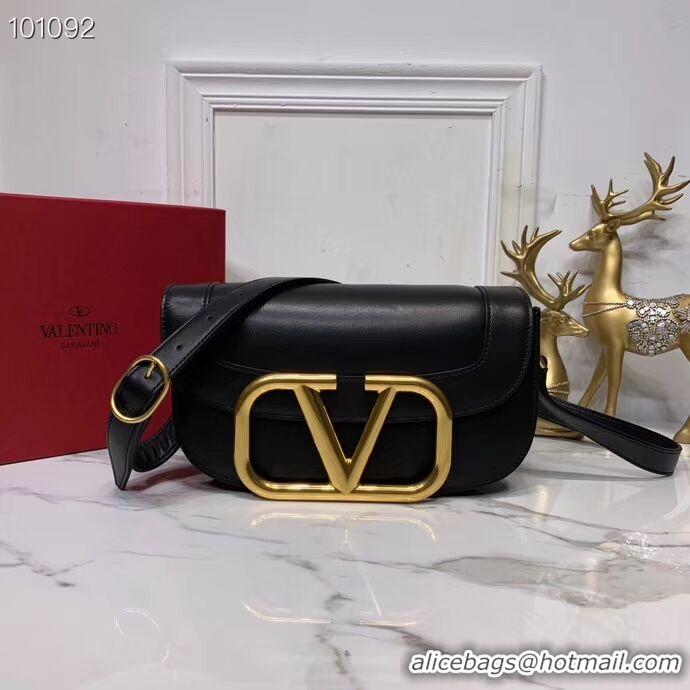 Buy Discount VALENTINO Origianl leather shoulder bag V0030 black