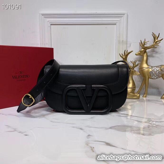 Reasonable Price VALENTINO Origianl leather shoulder bag V0030A black