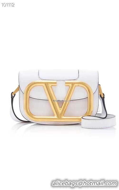 New Style Faux VALENTINO Origianl leather shoulder bag V0032 white