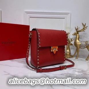 Most Popular VALENTINO Origianl leather shoulder bag V0182 red