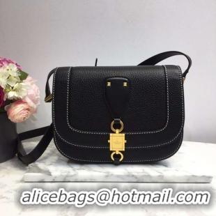 Famous Brand VALENTINO Origianl Leather Bag 0705 Black