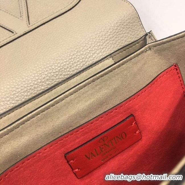 New Style VALENTINO Origianl leather shoulder bag 0705 grey