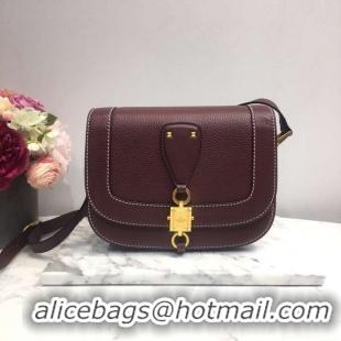 Inexpensive VALENTINO Origianl leather shoulder bag 0705 Burgundy