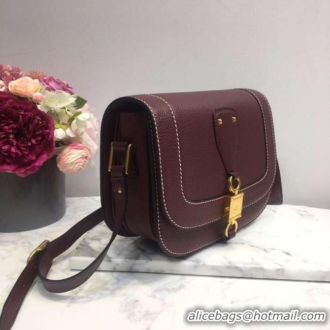 Inexpensive VALENTINO Origianl leather shoulder bag 0705 Burgundy