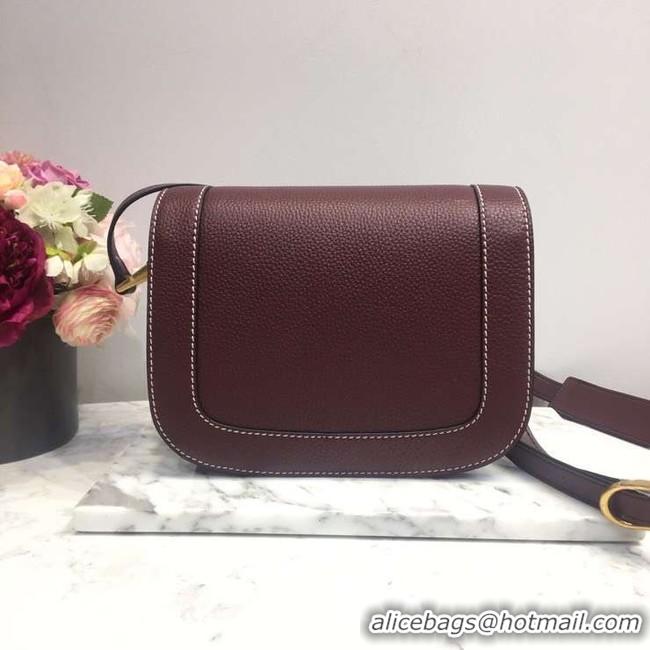 Inexpensive VALENTINO Origianl leather shoulder bag 0705 Burgundy