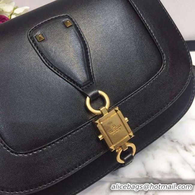 Unique Grade VALENTINO Origianl Leather Bag A0705 Black