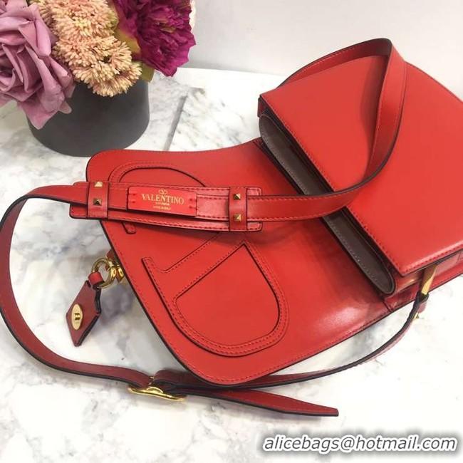 Hot Sale VALENTINO Origianl Leather Bag A0705 red